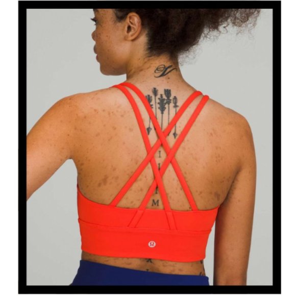 NWT Autumn Red Long Line Energy Bra